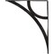 Ekena Millwork Galveston Wrought Iron Bracket, (Single center brace), Antiqued Silver 1 1/2"W x 12"D x 15"H BKTM01X12X15SGLASV - alternate 4